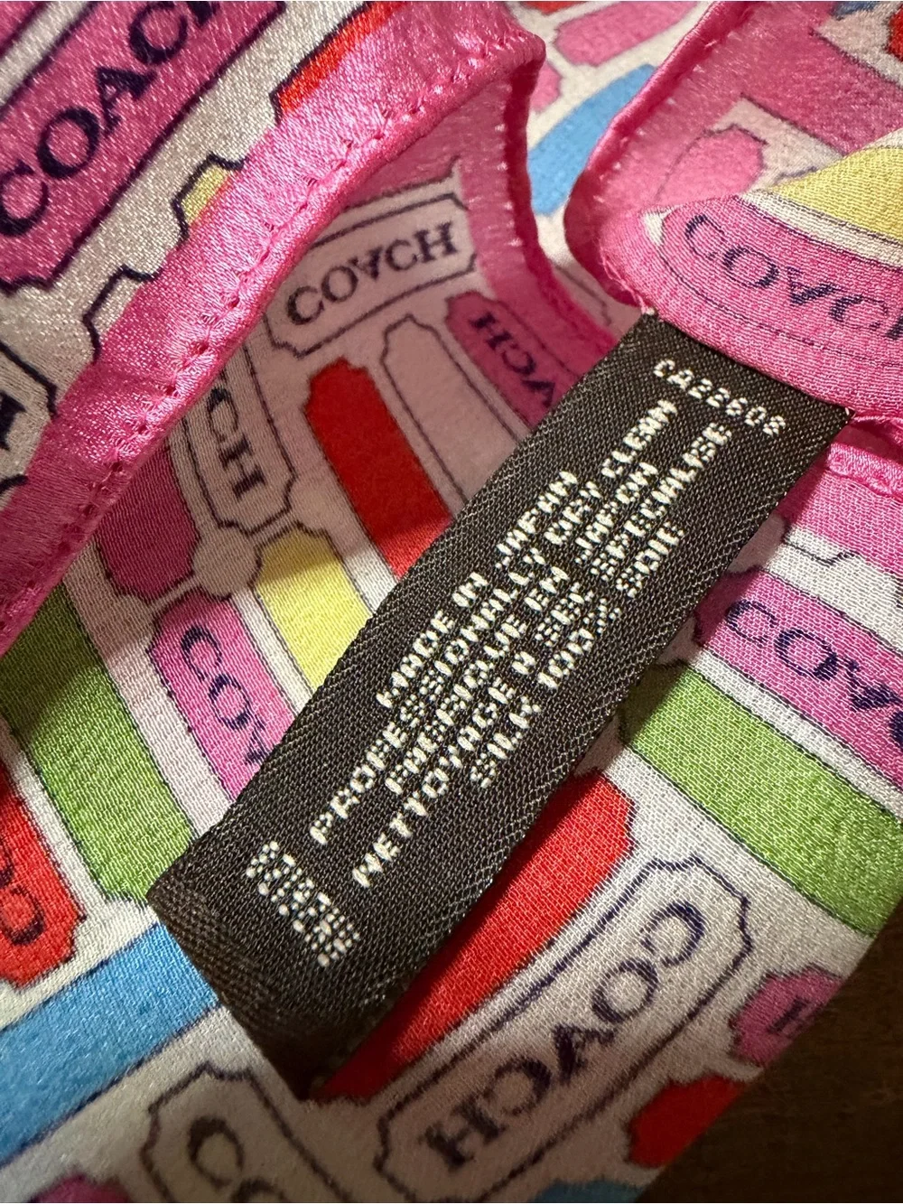 Coach Silk Scarf